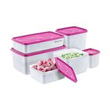 Life Derin Dondurucu Saklama Kabı 6'lı Set 9.5 Litre - Bpa (Vişne) - standart