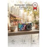 Life Dijital Kamera Selfie Video Vlog Kamerası Mini Fotoğraf Makinesi CMR47 Siyah