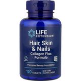 Life Extension Hair, Skin & Nails, Collagen Plus Formula, 120 Tablets