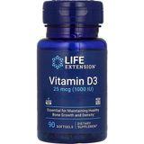 Life Extension Vitamin D3 25 Mcg (1000 Iu) 90 Softgels - Aromasız