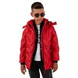 Life For Moda Erkek Çocuk İçi Peluş Astarlı Çıkarılabilir Kapüşonlu Su Geçirmez Mont 5053 (Yeşil, 13 Yaş)
