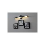 LİFE GLOBAL Sök Tak Kare Çerçeve Siyah Kendinden Yapışkanlı Pilli Aplik 4 Lü Set 14x14Paket PVC Li