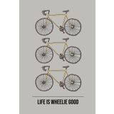 Life Is Wheelie Good: Fun bicycle-themed notebook for cyclists, riders, and adventure lovers | A5 Journal with 100 lined pages for notes, ideas, or daily Writing
