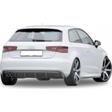 Life Tuning Audi A3 8V 2012 - 2016 Custom Arka Tampon Eki - Difüzör (Plastik)(Boyasız)