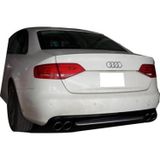 Life Tuning Audi A4 B8 Makyajsız 2008 - 2012 S4 Arka Tampon Eki - Difüzör ( Plastik) (Plastik) (Boyasız)