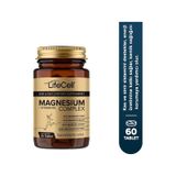 Lifecell Magnezyum Kompleks + Vitamin B6 Taurat - Bisglisinat - Malat - Sitrat İçeren Takviye Edici Gıda 60 Tablet