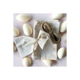 LİFENES 100'lü Çok Amaçlı Keten Bez Kese 10x15 cm - Jüt İpli Hobi, Hediyelik, Lavanta, Takı, Sabun, Mum Kesesi