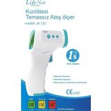 Lifenet Medikal Temassız Ateş Ölçer Kızıl Ötesi Vücut Ve Alından Termometre Ja-11c Ja-11a 868189303