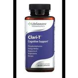LifeSeasons, Clari-T Cognitive Support, Bacopa+Ginkgo biloba+ Phosphatidylserine+Huperzine A+ Ginger+ Vinpocetine 60 Veg Capsul.3969 (Renksiz)