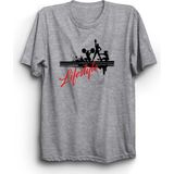 Lifestyle, Yaşam Tarzı, Gym, Spor, Fitness Baskılı %100 Pamuk Tişört - 4XL - Gri