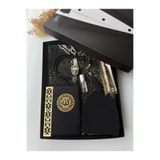 lifestyling Damat Bohçası Dini Hediye Seti -Seccade,Tesbih,Zikirmatik, Yasin-i şerif,Esans,Misvak, Takke, Kutulu