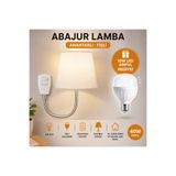 LifeTime Gece Lambası Abajur Lamba 40w E14 Duy Anahtarlı Fişli Tak Kullan Ampul Hediyeli