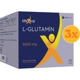 Lifextra L-Glutamin 30 Saşe - 3 Adet (Toplam 90 Saşe)