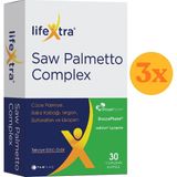 Lifextra Saw Palmetto Complex 30 Yumuşak Kapsül Cüce Palmiye Sakız Kabağı Isırgan Sülforafan Likopen - 3 Adet (Toplam 90 Kapsül)
