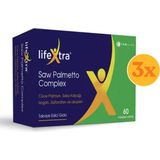 Lifextra Saw Palmetto Complex 60 Yumuşak Kapsül - 3 Adet (Toplam 180 Kapsül) - Dezenfektan Hediyeli (%72 Alkol)