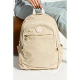 Lifonbag Unisex Su Geçirmez Büyük Boy Çok Bölmeli Sırt Çantası LF-5048 Krem Renkli