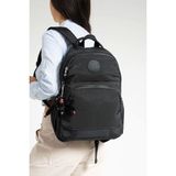 Lifonbag Unisex Suya Dayanıklı Kumaş Laptop Bölmeli 3 Gözlü Okul & Seyahat Sırt Çantası LF-3033 - Siyah