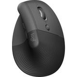 Lift Kablosuz Ergonomik Dikey Mouse, 57° Dikey Açı, 4000 Dpı, Sessiz, Küçük ve Orta Eller Için, Bluetooth, Logi Bolt USB Alıcı, 24 Ay Pil Ömrü, Siyah