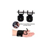 Lifting Hooks Ağırlık Kaldırma Kancası Ağırlık Kancası Fitness Eldiveni Ağırlık Eldiveni - Siyah - Standart