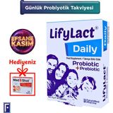 Lifylact Daily Probiyotik, Prebiyotik, 30 Kapsül , Günlük Probioyotik - Aromasız