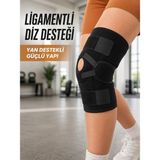 Ligamentli Sporcu Dizliği Patella Destekli Ayarlanabilir Bantlı Diz Koruyucu - Bayi Depom