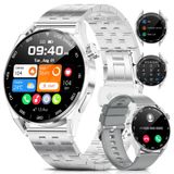 LIGE Akıllı Saat Erkek Bluetooth Görüşme, 1,39 inç HD Akıllı Saat Kalp Hızı Uyku 100+ Spor Modu, Su Geçirmez IP68 Akıllı Saat Android iOS için