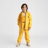 Ligenne Su Geçirmez Çocuk Yağmur Seti | Polar Astarlı Yağmur Montu ve Yağmur Tulumu | Pure Mustard (98-104)
