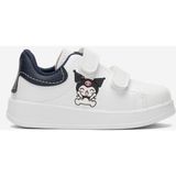 Liger Çocuk Kuromi Baskılı Cırtlı Unisex Spor Ayakkabı BEYAZ - LACİVERT - Beyaz - Lacivert
