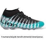 Liger Çoraplı Bilekli Boğazlı Krampon Futbol Ayakkabısı SU YEŞİLİ - SİYAH - Su Yeşili - Siyah