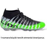 Liger Çoraplı Bilekli Boğazlı Krampon Futbol Ayakkabısı YEŞİL - SİYAH - Yeşil - Siyah