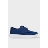 Liger Erkek Keten Gabardin Kumaş Günlük Sneaker Ayakkabı Siyah - Lacivert