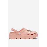 Liger Kadın Sandalet PUDRA Yüksek Taban Taşlı Comfort Eva Malzeme Hafızalı İç Taban