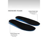 Liger Memory Foam Ayakkabı Tabanlığı Ortopedik Spor Düz Tabanlık Topuk Dikeni Boy Yükseltici SİYAH