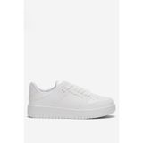Liger Unisex Bağcıklı Spor Sneaker Ayakkabı BEYAZ - BEYAZ 7446