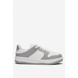 Liger Unisex Bağcıklı Spor Sneaker Ayakkabı BEYAZ - GRİ - Beyaz - Gri