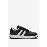 Liger Unisex Düz Hafif Taban Günlük Sneaker Ayakkabı BEYAZ - SİYAH
