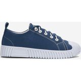 Liger Unisex Kolay Giyilebilir Lastik Bağcıklı Spor Keten Sneaker Ayakkabı LACİVERT - Lacivert