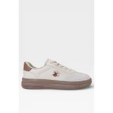 Liger Unisex Rahat Hafif Termo Taban Kadın Sneaker Ayakkabı BEJ 7689