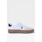Liger Unisex Rahat Hafif Termo Taban Kadın Sneaker Ayakkabı BEYAZ SİYAH 7689
