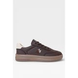 Liger Unisex Rahat Hafif Termo Taban Kadın Sneaker Ayakkabı KAHVERENGİ 7689