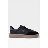 Liger Unisex Rahat Hafif Termo Taban Kadın Sneaker Ayakkabı SİYAH 7689