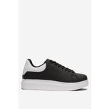 Liger Unisex Yüksek Taban Günlük Spor Sneaker Ayakkabı BEYAZ SİYAH 2734