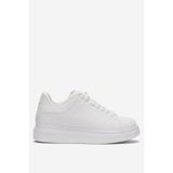 Liger Unisex Yüksek Taban Günlük Spor Sneaker Ayakkabı Beyaz