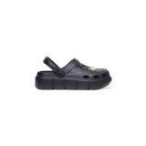 Liger Yüksek Taban Taşlı Comfort Kadın Sandalet SİYAH 7344