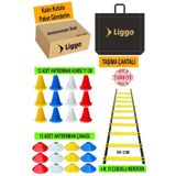 Liggo Antrenman Seti 4m Merdiven 12 Adet Huni 12 Adet Çanak Idman Spor Eğitim Seti