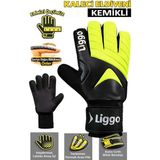 Liggo Plonjon Kemikli Kaleci Eldiveni 7-8-9-10 Bilek Bandajlı Dayanıklı Yapı ile Mükemmel Kontrol - Yeşil