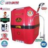 Light Gastro Kırmızı Siyah Pompalı Montaj Dahil 8 Litre 5 Filtre 10 Aşama Su Arıtma Cihazı