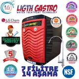Light Gastro Plus Kırmızı Siyah Montaj Dahil 12 Litre 7 Filtre 14 Aşama Su Arıtma Cihazı