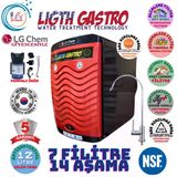 Light Gastro Plus Kırmızı Siyah Pompalı 12 Litre 7 Filtre 14 Aşama Su Arıtma Cihazı