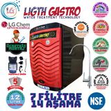 Light Gastro Plus Kırmızı Siyah Pompalı Montaj Dahil 12 Litre 7 Filtre 14 Aşama Su Arıtma Cihazı